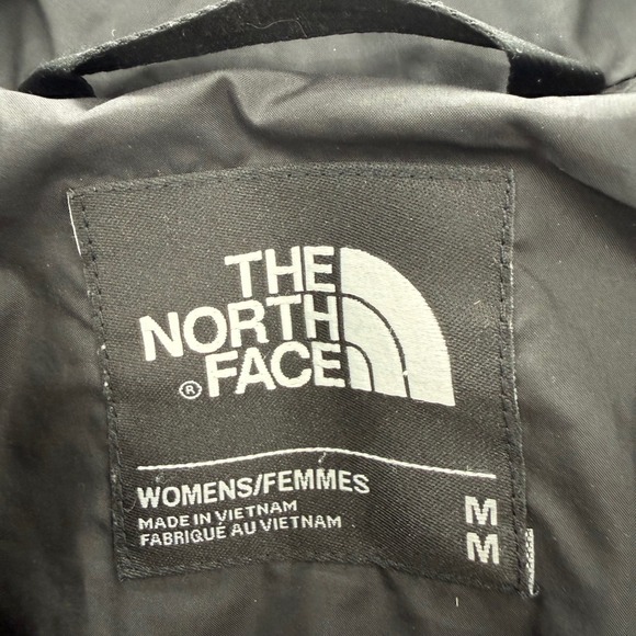 The North Face Womens Red 550 Down Fill Puffer Jacket Size M Flawed - Picture 6 of 9